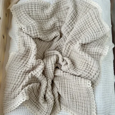 Baby Blanket Newborn 6 Layers Muslin Swaddle Wrap Soft Toddler Kids Bath Towel Infant Baby Crib Stroller Receiving Blankets 4