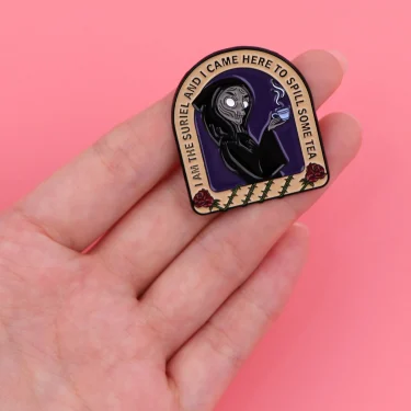 Quote Coffee Series Men Lapel Pins for Backpacks Brooch for Clothes Enamel Pin Women's Briefcase Badges Jewelry Accessories 5