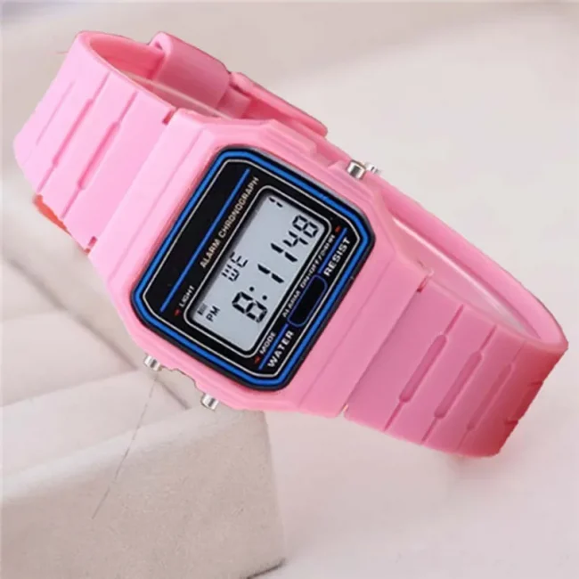 Sport LED Digital Watches for Men Simple Small Square Dial Electronic Watch Silicone Band Fashion Casual Mens Watch montre homme 5