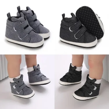New Popular Cartoon Newborn Boy Girl Shoes First Walker Baby Shoes Soft Non Slip Sole Lovely Bow Casual Canvas Children Shoes 1