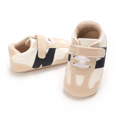 Fashionable Color Blocked Baby Shoes Casual Baby Sports Shoes Rubber Soles Anti Slip And Comfortable Walking Shoes 0-18M 5