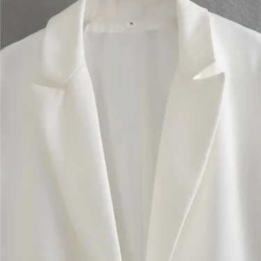 TRAF GAL Spring Summer Woman Fashion 10-color Rolled Up Sleeve Suit Jacket Casual Slim Double Pockets Fashion Blazers Y2K 6