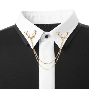 Fashion Leaf Brooch 2pcs Zinc Alloy Men's And Women's Jewelry Design Fashion Holiday Gift Decoration Sweater Clothing Accessorie 6