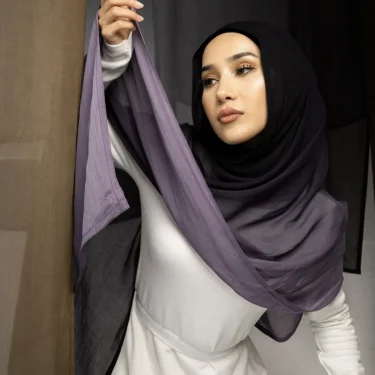 Women Big Size Gradient Cotton Rayon Crease Hijab Scarf Lady High Quality Wraps and Shawls Musulman Headband Islamic Turban 2