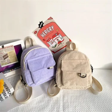 Mini Women'S Backpack Things For Girls School Backpack Fashion Solid Color Simple Casual Traveling Large Capacity Versatile Bag 2