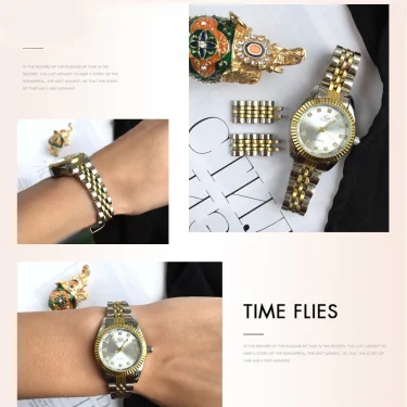 CHENXI Women Quartz Watch Golden & Silver Classic Female Elegant Clock Watches Luxury Gift Ladies Waterproof Wristwatch 5