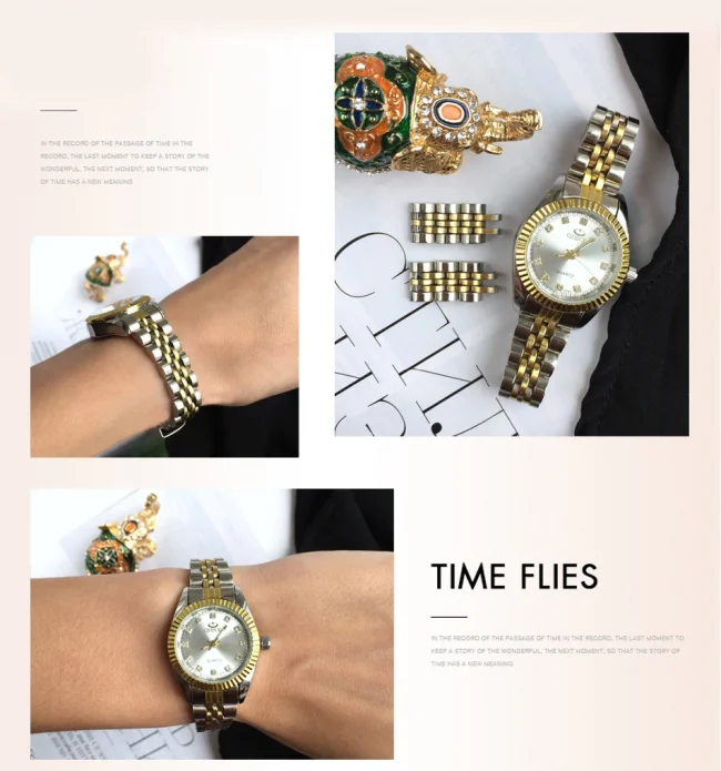 CHENXI Women Quartz Watch Golden & Silver Classic Female Elegant Clock Watches Luxury Gift Ladies Waterproof Wristwatch 5