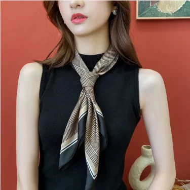 70*70 Scarf Women Silk Satin Scarf for Women Neckerchief luxury Scarf Foulard Women Bandana Silk Scarves Laven Official Store 3