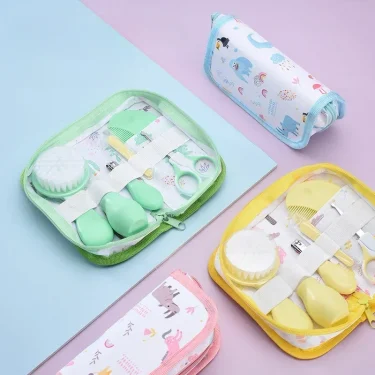 6PCS/Set Newborn Baby Kids Nail Hair Health Care Grooming Brush Kit Care Baby Essentials Newborn Material Safety 2