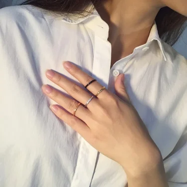 2mm Thin Stackable Ring Stainless Steel Plain Band Knuckle Midi Ring for Women Girl Size 3-12 3
