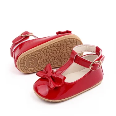 Baby Princess Shoes Hign Quality Soft PU for Newborn Toddler Girl 0-18Months Multiple Color Choices Spring and Summer Party Shoe 6