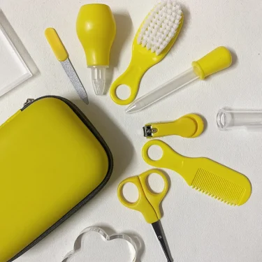 8 pcs/Set Baby care kit Newborn Kids Nail Hair Health Care Thermometer Grooming Brush Kit Baby Essentials Newborn 2