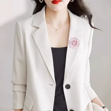 Big Fabric Camellia Brooch Luxury Imitation Wool Pin Brooches for Women Fashion Clothes Corsage Jewelry Accessories Wholesale 2