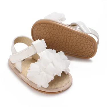 0-18 months summer baby girl sandals fashionable white princess baby shoes non slip comfortable casual walking shoes 5