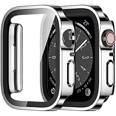 Waterproof Case for Apple Watch 7 8 9 45mm 41mm Screen Protector Glass+Cover Bumper Tempered iWatch 5 SE 6 44mm 40mm Accessories 1