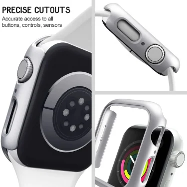 Case for Apple Watch 45mm 41mm 40mm 44mm 42mm 46mm Protective Cover Matte Hard PC Bumper Frame No Glass iWatch 10 SE 9 8 7 6 5 4 5