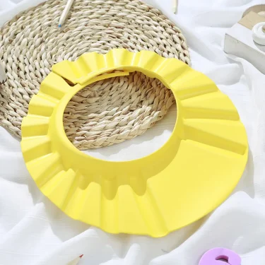Girl boy Safe Shampoo Shower Bathing Bath Protect Soft Cap Hat For Baby Wash Hair Shield Children Bathing Shower Cap Hat Kids 4