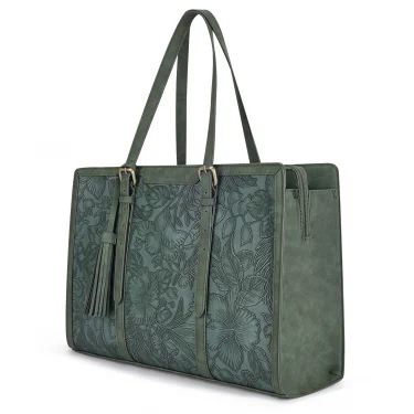 ECOSUSI Laptop Tote Fits Up to 15.6 Inch Briefcase for Women Office Handbags large Capacity with 3 Layer Compartments 2