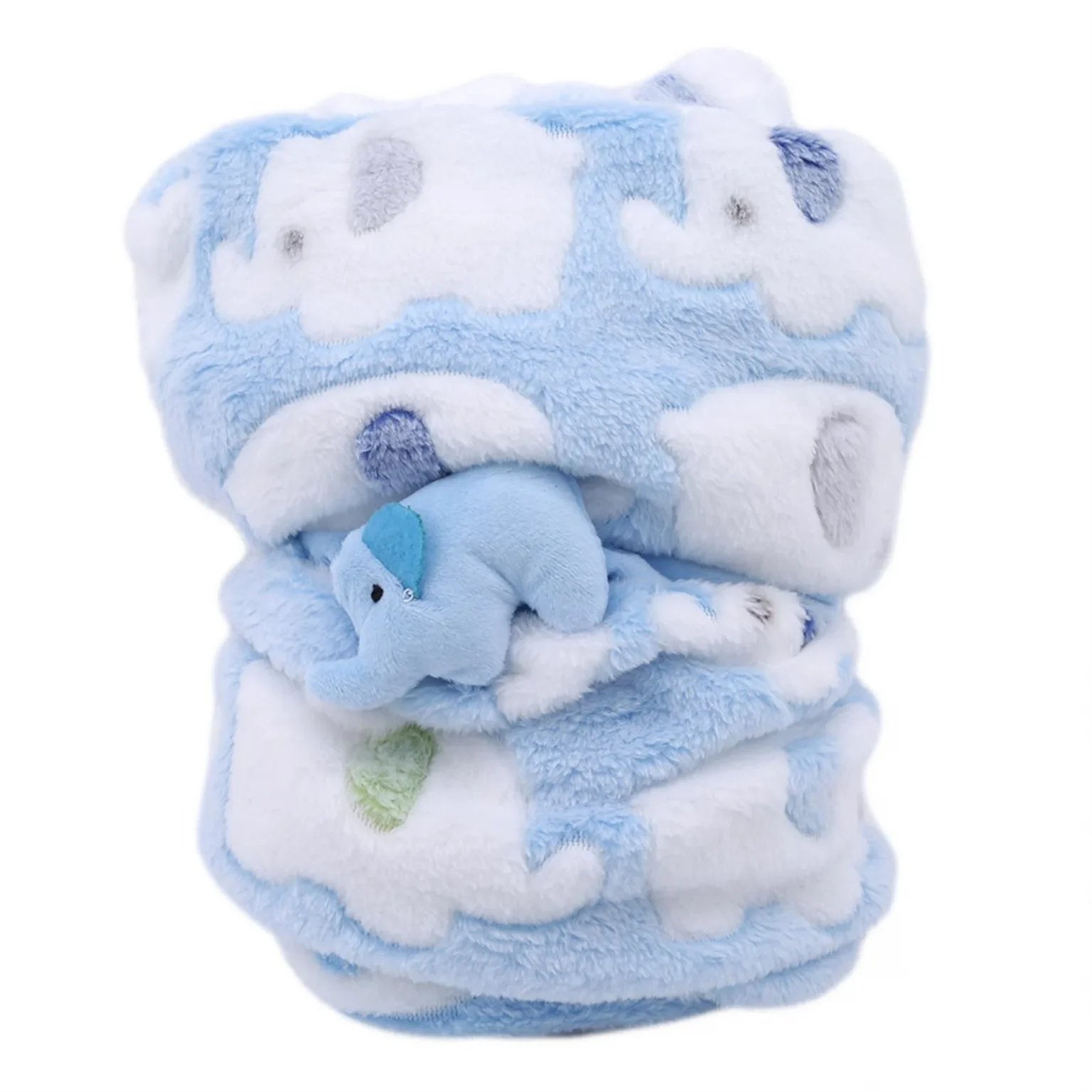 Baby Blanket & Swaddling Newborn Thermal Soft Fleece Blanket Flannel Quilt Infant Bedding Swaddle Wrap Winter Solid Bedding Set 5