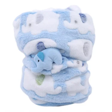 Baby Blanket & Swaddling Newborn Thermal Soft Fleece Blanket Flannel Quilt Infant Bedding Swaddle Wrap Winter Solid Bedding Set 5