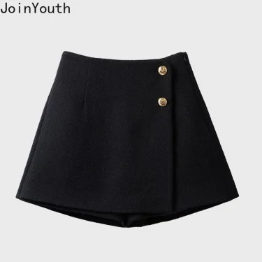 Temperament Skirts for Women 2023 Faldas Mujer De Moda High Waist Tunic Thicked Jupe Fashion Irregular Mini Skirt Korean Saia 3