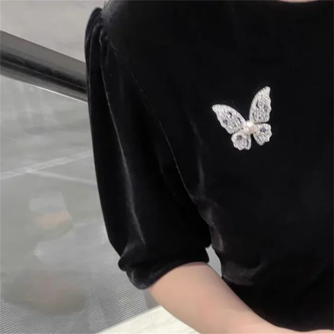 1Pc Fashion Butterfly Brooch Elegant and Exquisite Luxury Jewelry Clothing Backpack Accessories Party Banquet Birthday Gift 2025 5