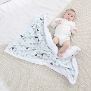 Baby Blanket Warm Fleece Thermal Newborn Soft Stroller Sleep Cover Infant Bedding Swaddle Wrap Soft Washable Thick Blanket Quilt 3