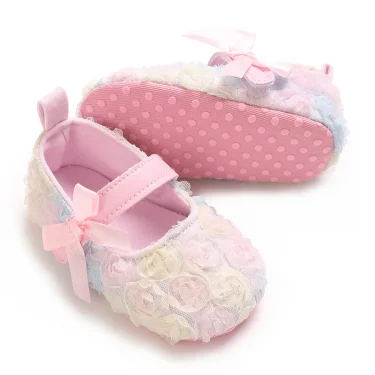 Baby Girl Shoes Cute Flower Anti-slip Sole Beautiful Flower Mary Jane Style Fashion Sandal Spring and Summer 0-6-12M 2