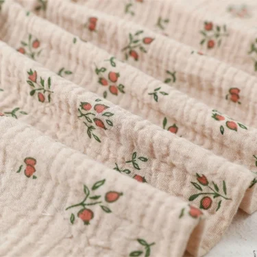 Cotton Swaddle Blanket Baby Blanket Solid Color Floral Print Muslin Diaper Swaddle New Born Crinkle Fabric Born Stroller Cover 5