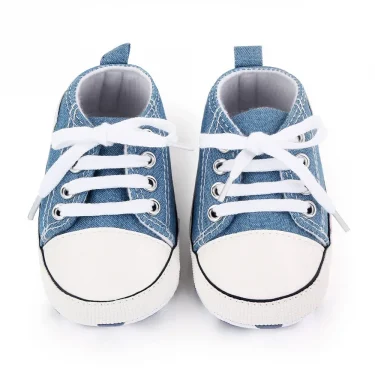 Canvas Sneakers Baby Boys Girls Shoes First Walkers Infant Toddler Anti-Slip Soft Sole Classical Newborn Baby Shoes 0-18 Month 2