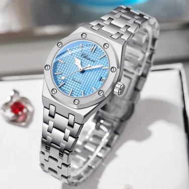 Women's Stainless Steel Watch Original Quartz Watches For Women Fashion High Quality Waterproof Luminous Date Ladies Wristwatch 5