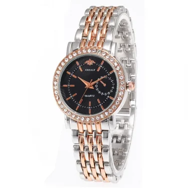 New Luxury Exquisite Women Quartz Watch Business Fashion Casual Round Rhinestone Quartz Watch Gift For Friends Family Relogio 6