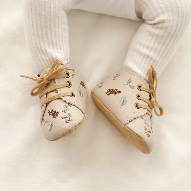 Baby Booties Newborn Infant Unisex Baby Girls Boys Velvet Rubber Anit-Slip Sole Shoes Toddler Fleece Cozy Winter Warm Prewalker 3