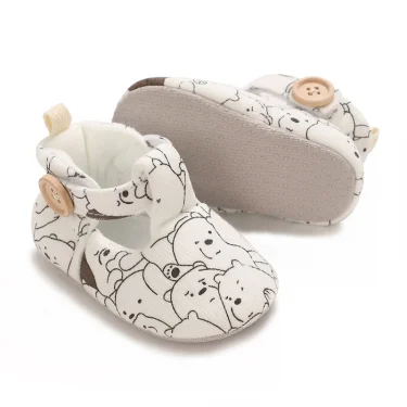 Newborn First Step Baby Shoes Cotton Cute Bear Causal Shoes High Quality Soft Warm Anti-slip for Spring and Autumn 0-18 Months 3