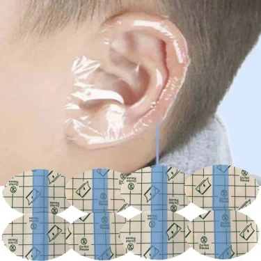 20/100pcs Shampoo Ear Protection Stickers Bathing Swimming Earmuffs Water Children Shampoo Ear Water Prevention Baby Care 1
