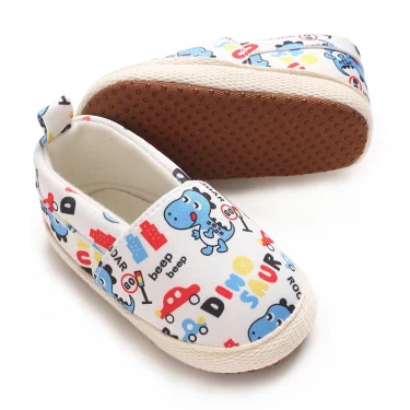 0-18Months Cute Cartoon Newborn Baby Prewalker Girls Boys Casual Shoes Leather Non-Slip Soft-Sole Infant Toddler First Walkers 3