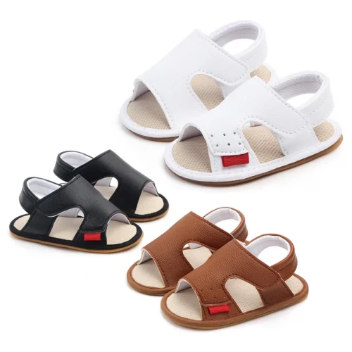 Fashion Infant Baby Boy Sandals Toddler Summer Shoes Newborn Bebes Soft Rubber Sole Footwear for 1 Year Trainers Girls Sandalens 1