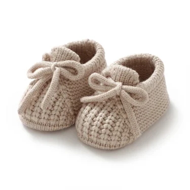 Newborn Baby Shoes Knitted Infant Boys Girls First Boots Fashion Solid Toddler Kid Bed Footwear 0-18M Warm Clothing Accessories 4