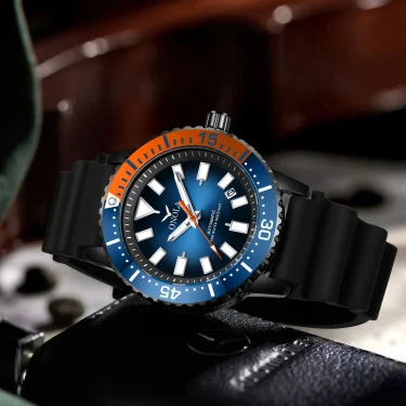 HOT Business Men's Fully Automatic Mechanical Watch ONOLA Genuine Leather Waterproof Casual Watch Men's Clock 3