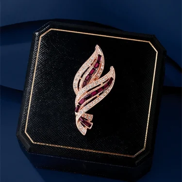 Fashion Exquisite Brooches for Women Girls Elegant Ribbon Crystal Metal Badges Brooches Casual Office Pins Suit Jewelry 6