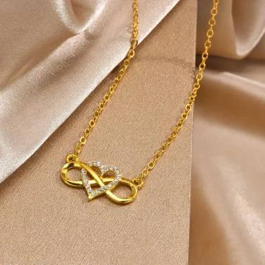 Infinity Heart Necklace for Women with Cubic Zirconia Anniversary Birthday Jewelry Gifts Wife Girlfriend Mom Daughter 5