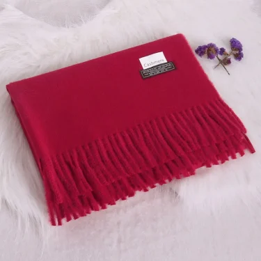 Women Winter Soft Warm Cashmere Scarf Luxury Brand Wool Scarves Khaki Pashmina Shawls Black Men's Poncho Cashmere Scarfs 3