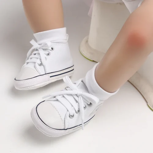 Infant Toddler Anti-slip Baby Shoes Baby Canvas Classic Sneakers Newborn Star Sports Shoes Baby Boys Girls First Walkers Shoes 1