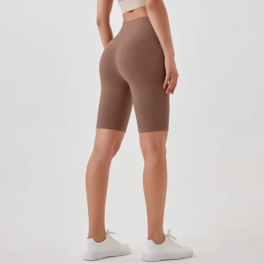 Summer Women Yoga Shorts Naked Feel Sports Shorts  Fitness Tights High Waist Gmy Running Push Up Clothes Workout Cycling Shorts 2