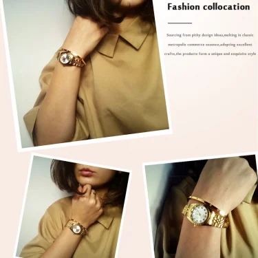 CHENXI Women Quartz Watch Golden & Silver Classic Female Elegant Clock Watches Luxury Gift Ladies Waterproof Wristwatch 4