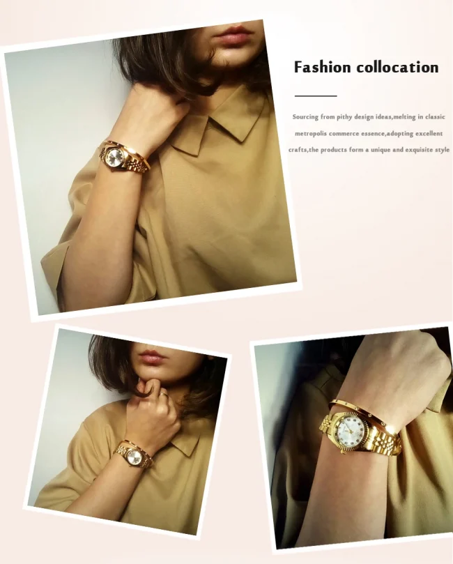 CHENXI Women Quartz Watch Golden & Silver Classic Female Elegant Clock Watches Luxury Gift Ladies Waterproof Wristwatch 4