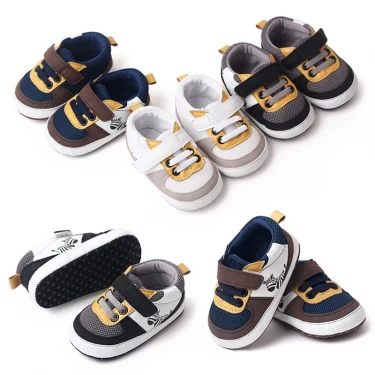 Newborn Boy Shoes for 1 Year Old First Step Trainers Infant Soft Sole Footwear Toddler Cartoon Zebra Walkers Doll Birthday Gifts 6