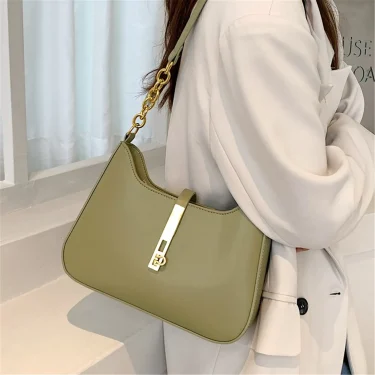 Fashion Women Underarm Shoulder Bags Pu Leather Half Moon Armpit Ladies Black And White Handbags Brand Designer Trend Purse 2