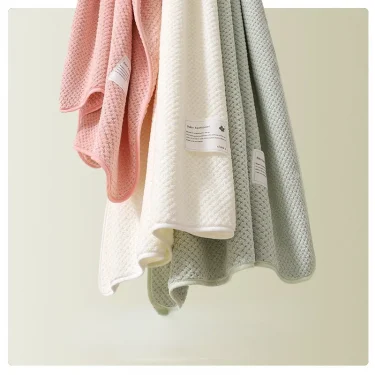 Newborn Baby Blanket Thick Absorbent Soft Fleece Baby Bath Towel Children's Bathing Beach Towels Infant Swaddle Wrap 4