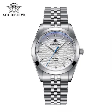 ADDIESDIVE Automatic Mechanical Watch Man European American Business Leisure Wristwatch Luxury Silver Luminous Waterproof Watch 2